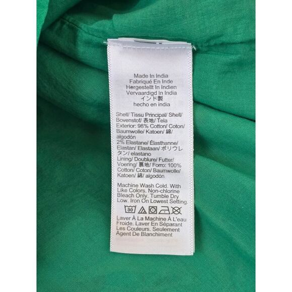 NWT Crewcuts J.Crew Girls Tropical Ruffle Dress Sz14 Clover Green Floral Summer - Picture 8 of 8